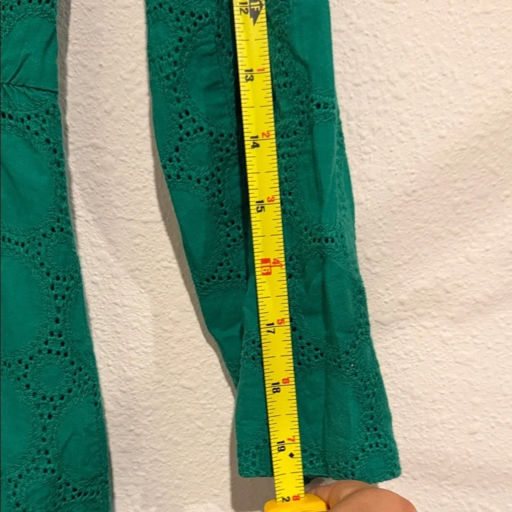 J. Crew Long Sleeve Green Dress